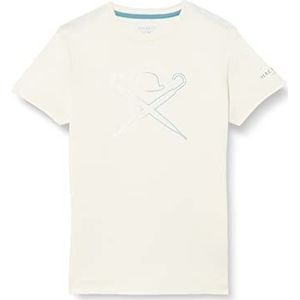 Hackett London Logo Fade Tee T-shirt voor jongens, Wit, 24 Maanden