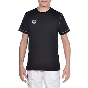 ARENA Unisex Team Line Youth T-shirt met korte mouwen voor kinderen, zwart, M