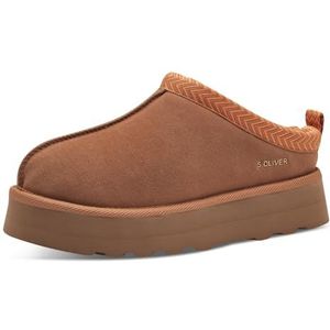 s.Oliver - Dames Slipper 5-27104-43 - Leren Muilezel - Maat 40 EU