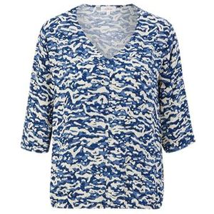 s.Oliver damesblouse 3/4 mouw blauw 32, blauw, 32