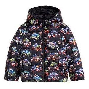 Tom Tailor - Gewatteerde Jas - Dark Multicolor - Met Capuchon - All-over Print