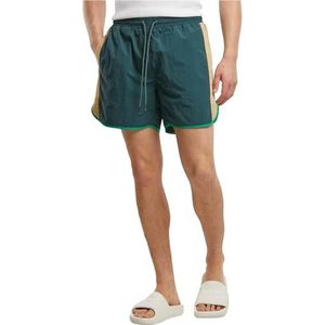 Urban Classics - Herenzwembroek - Groen - Retro Look - Sneldrogend