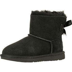 UGG Mini Bailey Bow II Classic Boot voor kinderen, uniseks, zwart, 35 EU