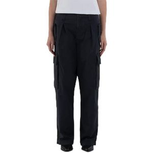 Replay Paperbag Cargo broek voor dames, 998 BLACKBOARD, 23W