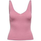 JDY - Gebreide Top - Zwart - V-Hals - Mouwloos - Knit Fit