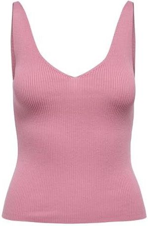 JDY - Gebreide Top - Zwart - V-Hals - Mouwloos - Knit Fit