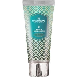 Pure Mineral - Voedende Handcrème met Arganolie - Intense Reparatie voor Droge Huid - Verrijkt met Dode Zee Mineralen - Zonder siliconen, sulfaten, parabenen - 50ml