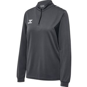 Hummel - hmlAUTHENTIC HALF ZIP SWEAT WOMAN - Trainingsjack - Asphalt