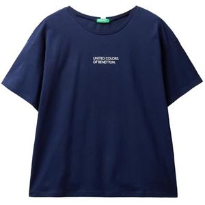 United Colors of Benetton T-Shirt 30963M04R bovenstuk van de pyjama, nachtblauw 252, S dames, nachtblauw 252, S
