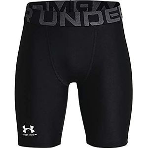 Under Armour Boys UA HG Armor shorts, hardloopshorts Crafted HeatGear Technology, moderne workoutshorts, XL, zwart