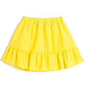 Koton Girls's Ruffle diered elastische tailleband rok, geel (161), 6-7 Jaar