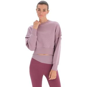 Dagi Dames Lilac Lange Mouwen Standing Collar Sweatshirt, Paars, L, lila (lilac), L