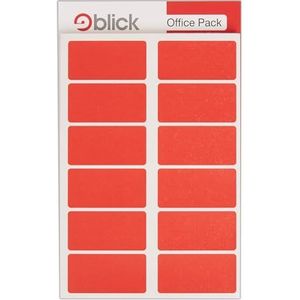 Blick Etiketten (25 x 50 mm, voordeelverpakking) 320 stuks rood