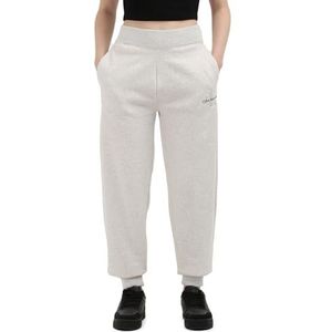 Calvin Klein Jeans Dames MONOLOGO Cuffed Jog Pant J20J223590, Joggingbroek, Grijs, XL, Grijs (Ivoorgrijs Heather), XL
