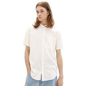 TOM TAILOR Denim heren overhemd, 12906 - Wool White, XXL