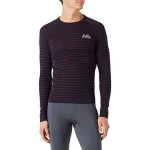 Odlo BlTop Crew Neck L/S Active Warm Originals Eco Stripes T-shirt voor heren