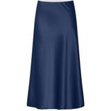 Yas - Pella - Midi Rok - Polyester Satijn - Elastische Tailleband