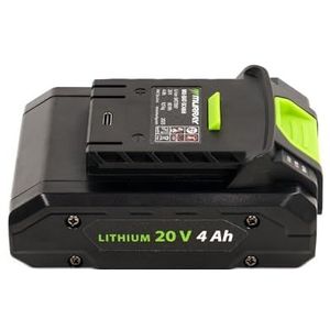 Murray 20 V lithium-ion accumulator 4 Ah 21700 accu MU-BAT-SC4AH - met USB-C en led-display - krachtige accu voor elektrisch gereedschap, boormachines en professioneel handwerk - duurzaam en veilig