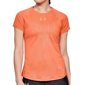 Under Armour Raglanmouwen met korte mouwen voor dames, Kwalificator Run