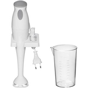 Avilia Minipimer Staafmixer 180 W wit met lemmet van roestvrij staal en container 500 ml - ideaal voor het mixen en bereiden van smoothies, soepen en sauzen - eenvoudig te bedienen en te wassen