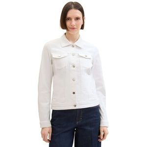 TOM TAILOR Jeansjas voor dames, 20000 - wit, M