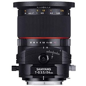 Samyang 24mm F3.5 T/S objectief voor aansluiting, Canon EOS, zwart, Canon