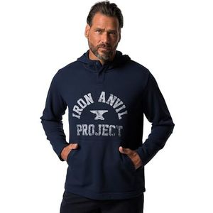 JAY-PI - Sweatshirt - Marine/Wit - Sweatstof - Capuchon, Lange Mouw