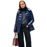Tommy Hilfiger Dames GLOSS HW DOWN TAILLE REG JAS WW0WW47355 Puffer Coat, blauw, XXS, Blauw (Donker Nacht Marine), XXS