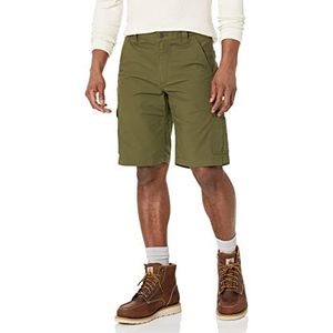 Carhartt Heren Relaxed Fit Stretch Ripstop Cargo Shorts Werk-T-shirt, basil, 40