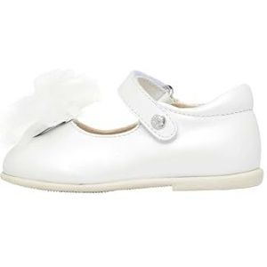 Naturino Rieka ballerina's voor jongens en meisjes, wit, 19 EU, wit, 19 EU