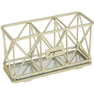 Home Details 3 Compartiment Cosmetische Penseel Potlood Houder, Glas,