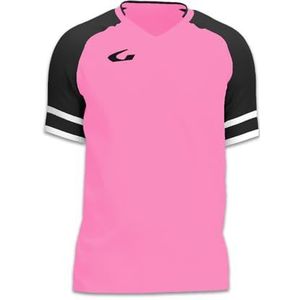 Gems JN13-1110 DRESDA herenshirt met lange mouwen roze/zwart maat L