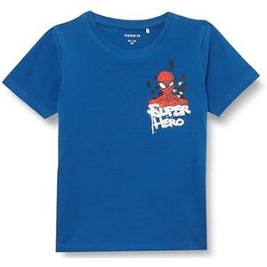 NAME IT Jongens Nmmmizz Spider Ss Top Mar T-shirt, Set Sail, 92