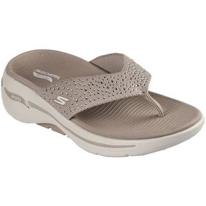 Skechers Go Walk Arch Fit weekendsandaal voor dames, taupe, 38 EU