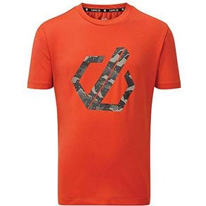 Dare 2b Rightful' bedrukte sneldrogende platte vergrendelde naden reflecterend detail casual T-shirt T-shirts/polo's/vesten - Trail Blaze, 3-4