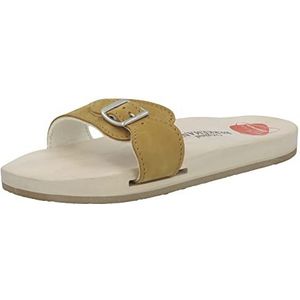 Berkemann Unisex originele sandaal houten schoen, korengeel, 37.5 EU