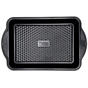 Prestige Aerolift braadslede met antiaanbaklaag, vaatwasmachinebestendige ovenschaal met grote handgrepen, duurzame braadslee van koolstofstaal, 33 x 23 x 5 cm, 9 x 13”