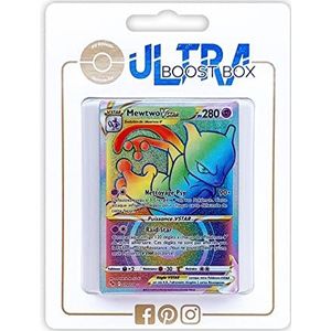 Mewtwo VSTAR 79/78 Shiny Rainbow - Ultraboost X Epée et Bouclier 10.5 Pokémon GO - Doos met 10 Franse Pokemon kaarten