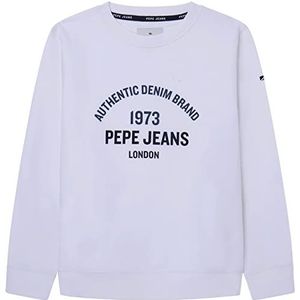 Pepe Jeans Timothy sweatshirt voor jongens, wit (white), 6 Jaar