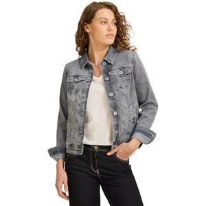 Cecil Dames B212454 denim jas, Mid Grey Used Wash, XS, Mid Grey Gebruikt Wassen, XS