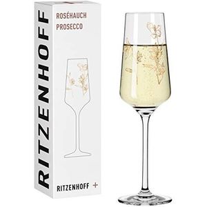 RITZENHOFF Roséhauch Proseccoglas #3 van Marvin Benzoni, van kristalglas, 233 ml, in geschenkverpakking, 1 stuk (1 stuk)