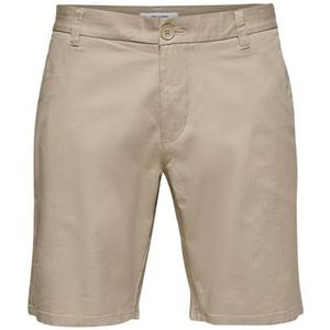 ONLY & SONS ONSCAM Shorts PK 8237 Chinoshorts, Silver Lining, M, Chinchilla, S