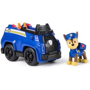 PAW Patrol, politieauto van Chase, speelgoedauto met verzamelfiguur, duurzaam speelgoed