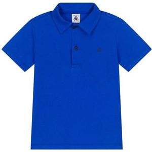 Petit Bateau Polo met korte mouwen voor jongens, Blauw, 6 Jaren