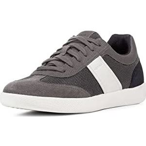 Geox U Rieti Sneakers voor jongens, Grey Navy, 39 EU