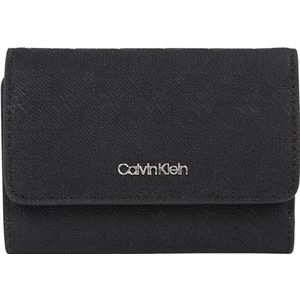 Calvin Klein Dames CK MUST SMALL TRIFOLD Tri-Fold portemonnee, zwart mono, 0ne maat, Zwart Mono, 0ne Size