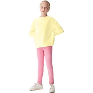 LTB Jeans Meisjes sweatshirt Harada lange mouwen Crew Neck voor overtrekken in geel van 100% katoen - maat 128 cm, Pale Banana 12967, 128 cm