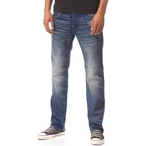 G-Star Attacc Low Straight Jeans voor heren, blauw (Med Agd 6090-71), 32W / 34L
