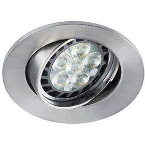 Sylvania SYL0053381 LED-inbouwspot, GU10, 6 W, geborsteld aluminium, wit