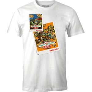 Tortues Ninja METMNTDTS019 T-shirt voor heren, wit, XXL, Wit, XXL